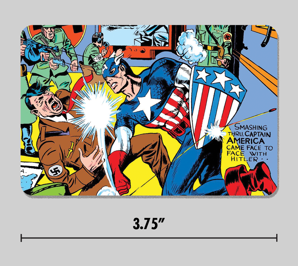 Captain America Hitler Punch Sticker