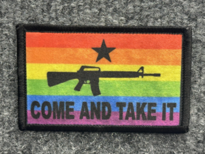 "Come and Take It" Morale Patch - Rainbow Flag Version