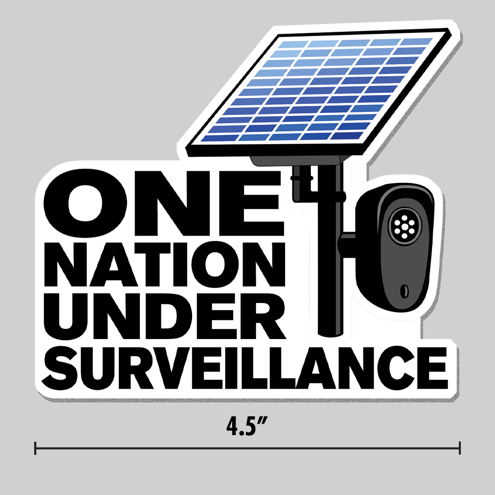 One Nation Under Surveillance Flock Camera Sticker