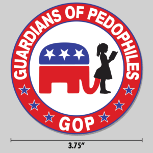 "Guardians of Pedophiles" Round Sticker
