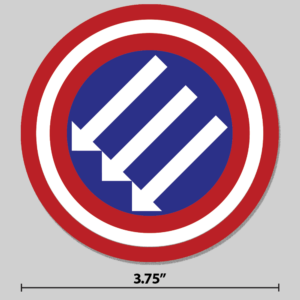 American Iron Front Arrows Sticker